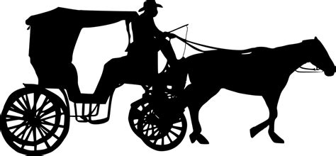 6 Horse and Carriage Silhouette (PNG Transparent) | OnlyGFX.com