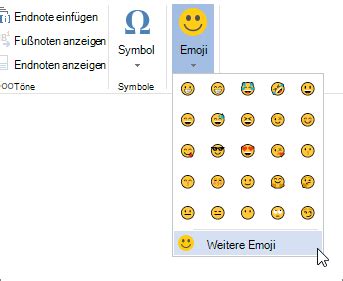 Verwenden von Emojis in Word für das Web - Microsoft-Support