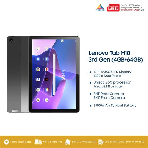 Lenovo Tab M10 3rd Gen Price In Malaysia & Specs - KTS