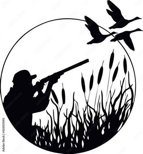 Bow Hunter Silhouette Clipart