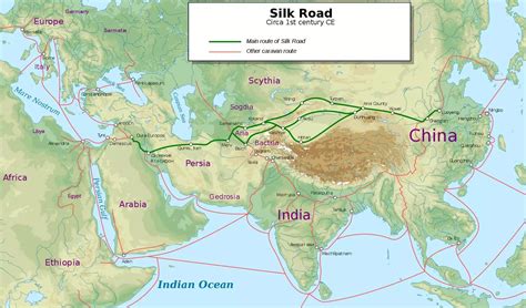 Silk Road Map For Kids