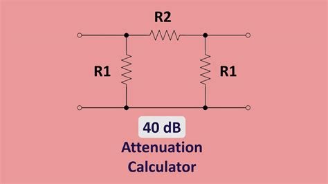 40 dB Attenuator Calculator - OneSDR - A Technology Blog