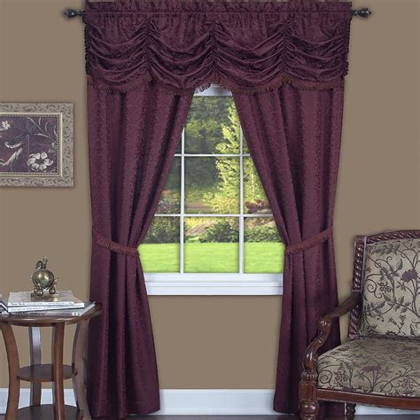 PowerSellerUSA 5-Piece Complete Window Curtains Set with Panels ...