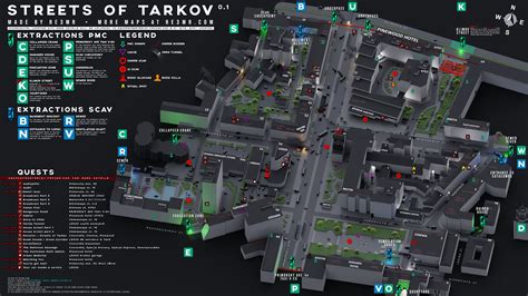 3D Streets of Tarkov map 1.0 - updated : r/EscapefromTarkov