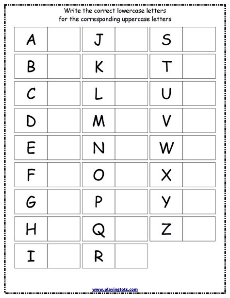 Letter Recognition Lkg Worksheets English Alphabets – Thekidsworksheet