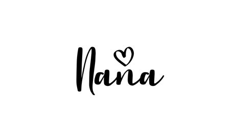 Nana Heart SVG, Nana Svg, Png, and Jpg Files Included - Etsy Australia