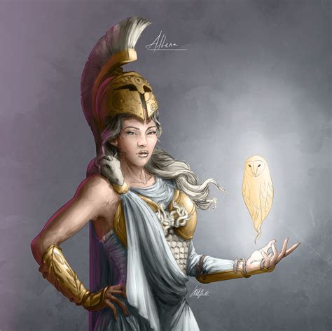 ArtStation - Athena, Goddess of wisdom, handicraft, and warfare, Tanja ...