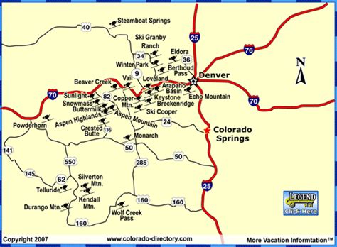 Colorado Ski Resorts Map - Map Of The World