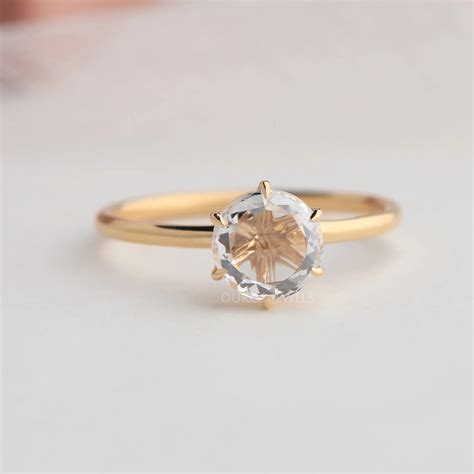 Round Rose Cut Diamond Ring | Ouros Jewels