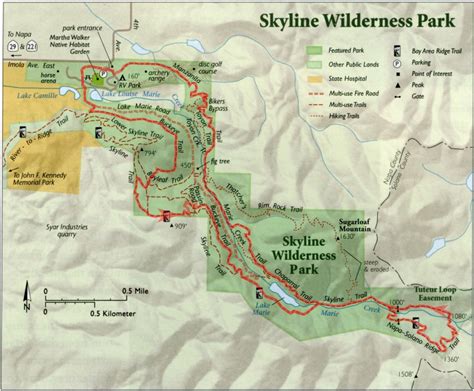 Skyline Wilderness Park Map