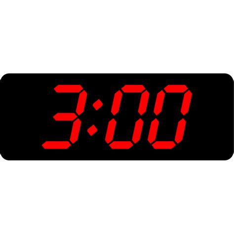 Digital clock png - sekaclip