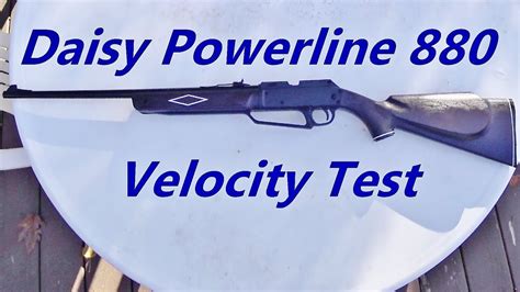 Daisy Powerline 880 BB/Pellet Gun Velocity Test - YouTube