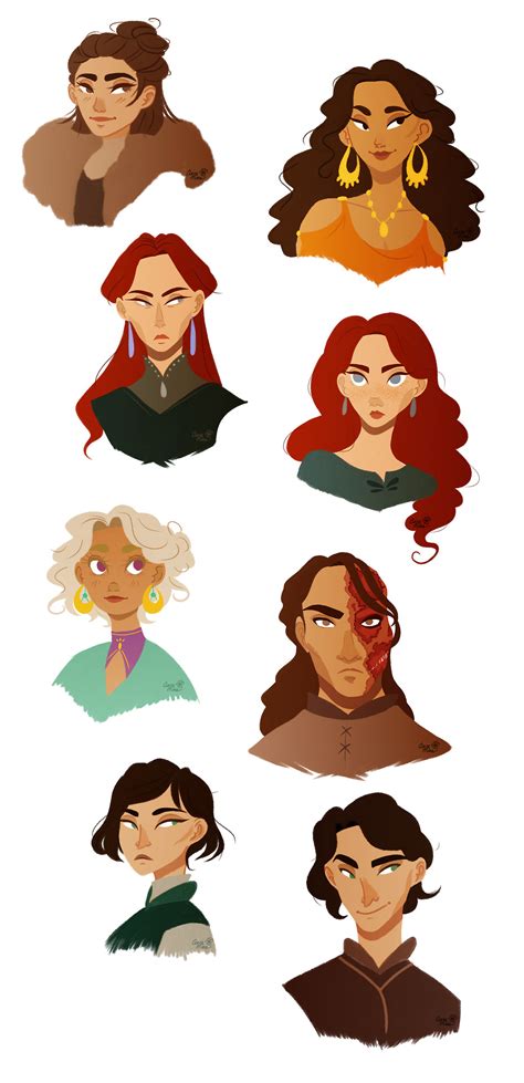 Women of ASOIAF : annemone-art: A Song of Ice and Fire characters ...