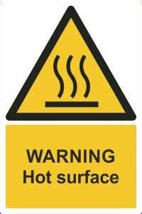 Warning Hot Surface Sign | Buy Online Ireland & UK | CSS Signs