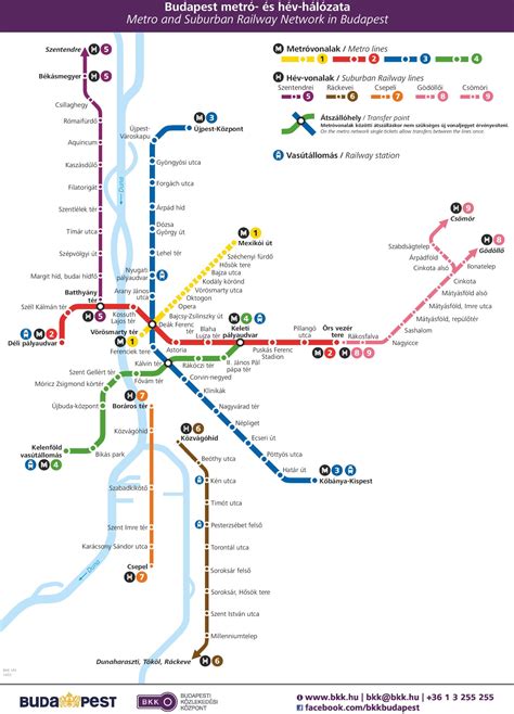 Budapest metro map - Ontheworldmap.com