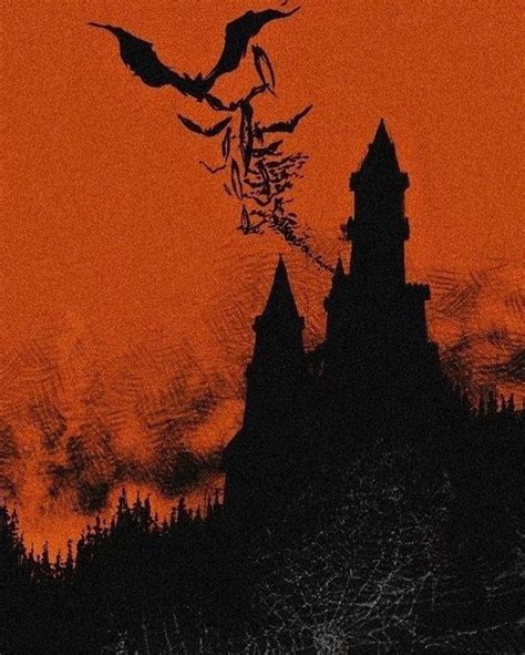 Instagram | Dark orange halloween aesthetic, Orange wallpaper ...