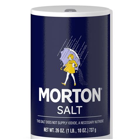 Morton Table Salt, All-Purpose Non-Iodized Salt for Cooking, Seasoning ...