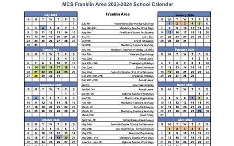 2023-24 school calendars approved | The Franklin Press, Franklin, North ...