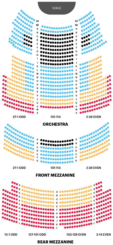 Majestic Theatre Seating Chart | The Phantom Of The Opera Guide ...