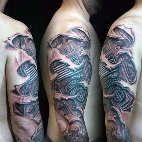 30 Airborne Tattoos For Men - Military Ink Design Ideas