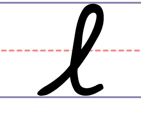 How to Write a Cursive Lowercase l - Pencil Pete's Educational Software ...