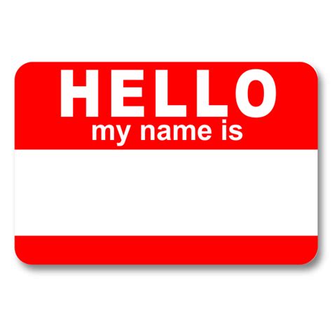 Hello My Name Is - Name Tag Wizard | Custom & Reusable