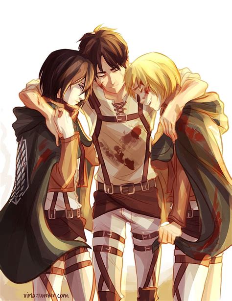 1920x1080px, 1080P Free download | Eren Mikasa Armin - Shingeki No ...