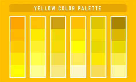 Yellow Vector Color Palette 2292927 Vector Art at Vecteezy