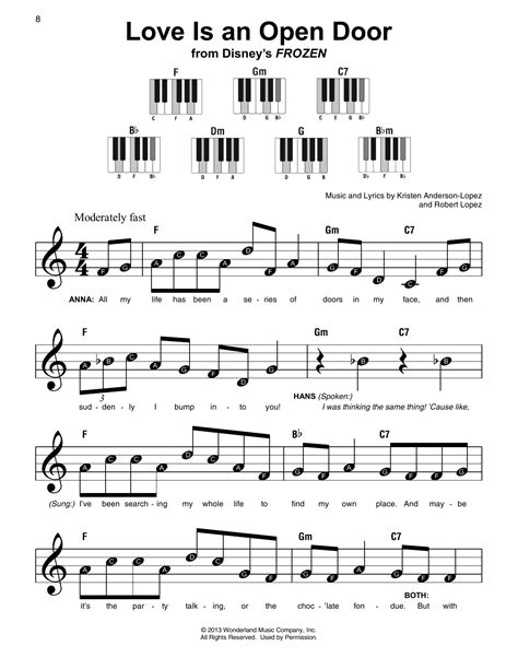 Disney Piano Sheet Music Easy - cloudshareinfo