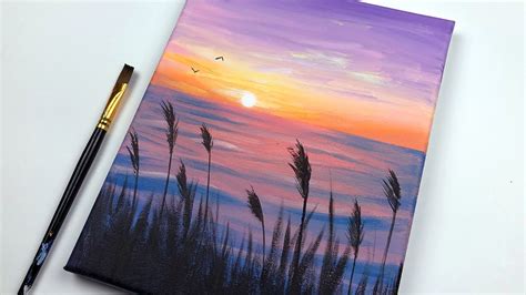 Easy Ocean Sunset Paintings