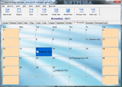 Download Smart Desktop Calendar 3.1