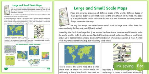 Large and Small Scale Maps (teacher made)