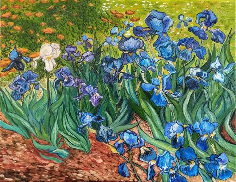 Vincent van Gogh Irises 1890. Oil painting painting on | Etsy