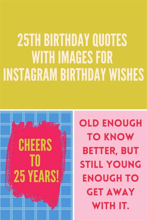 25th Birthday Quotes With Images For Instagram Birthday Wishes ...