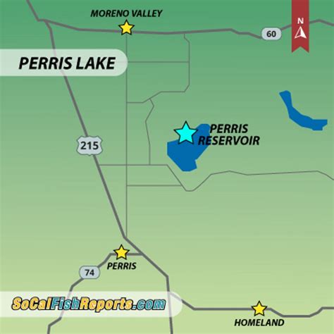 Lake Perris Fishing Map - FISHING ROT