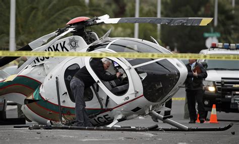 2 officers hurt in Vegas police helicopter crash - The Blade