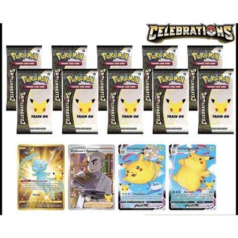 Pokemon TCG 25th Anniversary Celebrations Booster Pack (Bundle 10 Packs)