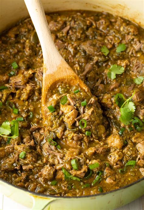 Pork Green Chili Recipe (New Mexico Chile Verde) - A Spicy Perspective