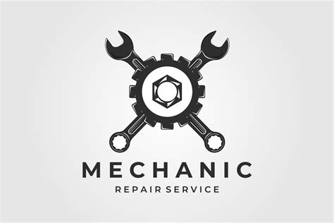 Mechanic Logo Vintage Vector Design Graphic by uzumakyfaradita ...