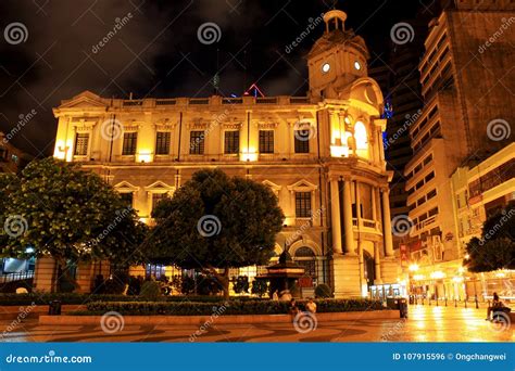 Macau General Post Office at Night, Macau, China Editorial Photo ...