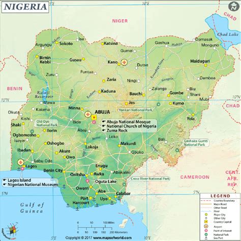 Map of Nigeria showing Port Harcourt city | Download Scientific Diagram