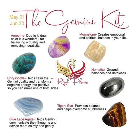 The Gemini Kit in 2020 | Stones and crystals, Crystal healing stones ...