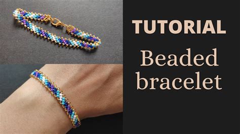 Seed bead bracelet tutorial for beginners, simple beaded bracelet ...