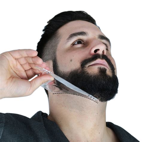 Beard Shaping Tool - 8 in 1 Multi-liner Beard Shaper Template Comb ...