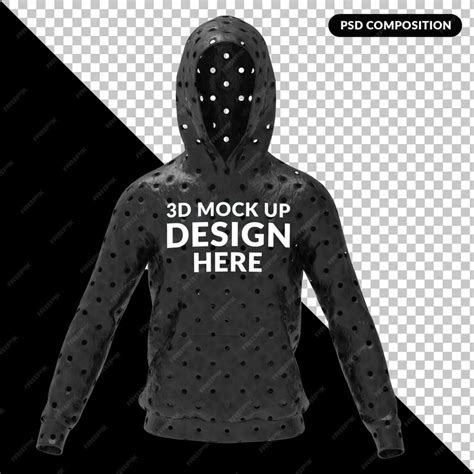 Premium PSD | Hoodie mockup isolated front view premium psd