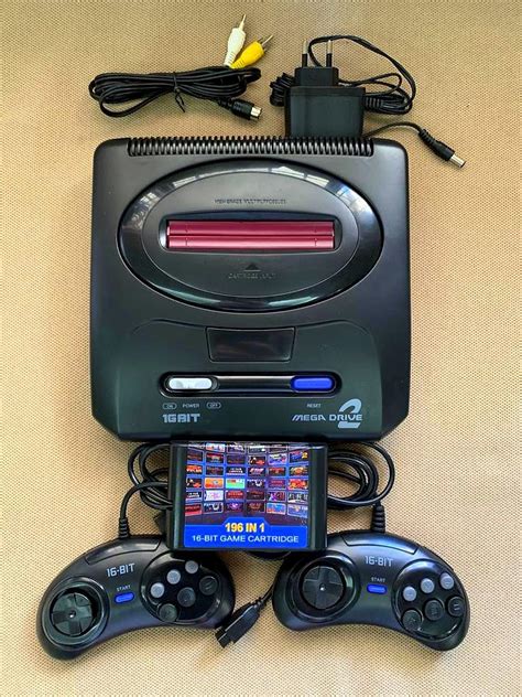 SEGA type 16 BIT Mega Drive 2 Console Game Set with Game NEW, Video ...