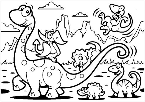 Dinosauri Disegno Da Colorare N5 Dinosaur Coloring Pages Dinosaur ...