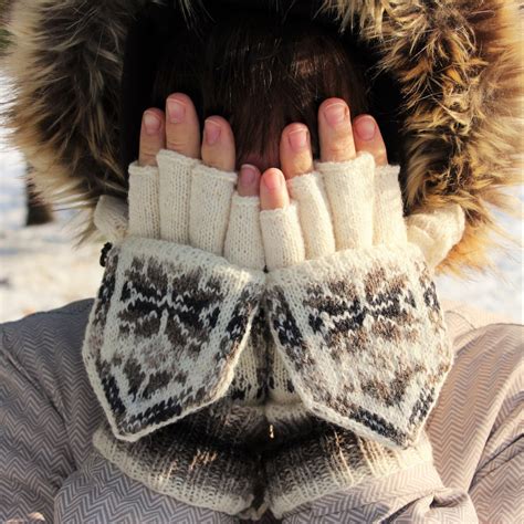 Winter Mittens Wool Mittens Knit Wool Gloves Patterned Mittens - Etsy