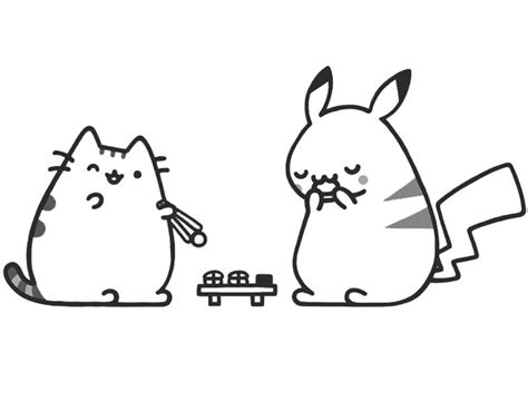 Kolorowanka Pusheen i Pokemon - Kolorowanki na GifyAgusi.pl | Pagine da ...