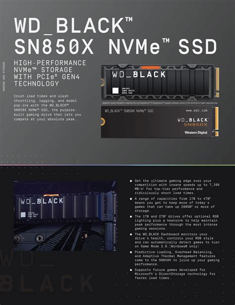 Western Digital WD BLACK SN850X 1TB 2TB M.2 NVMe Gen4 Series SSD Solid ...